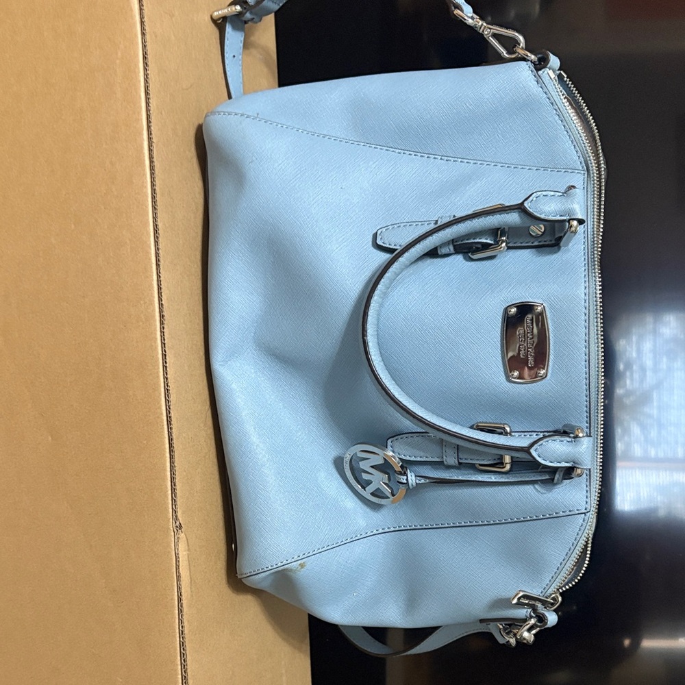 Michael Kors Sky Blue Satchel